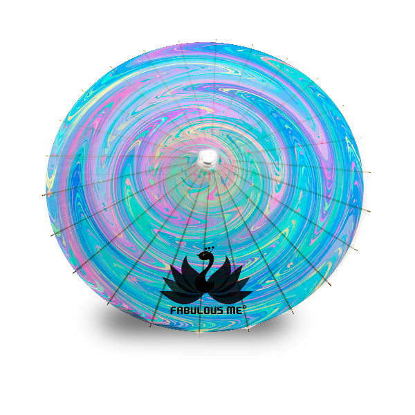 Fabulousme® parasol, Halo Twirl (UV Glow)