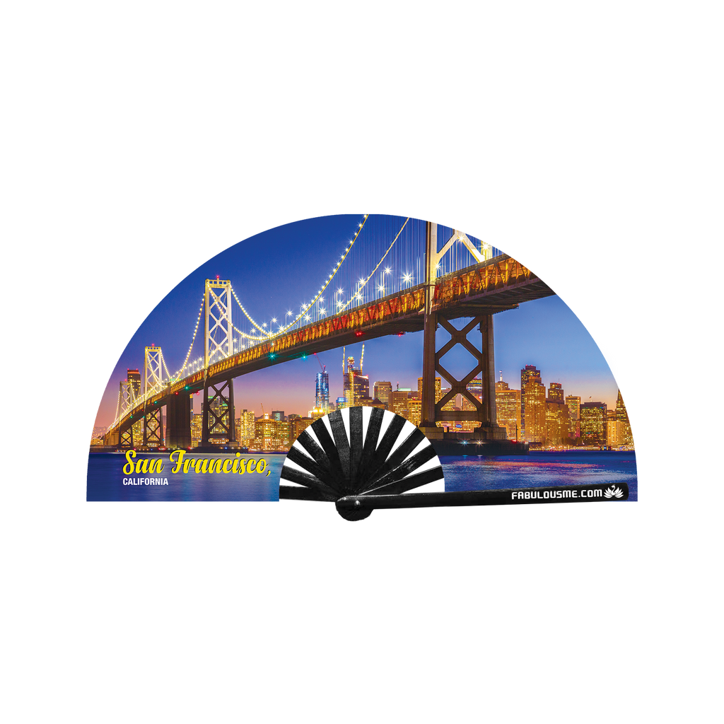 Been There®  Fan, Bay Bridge San Francisco (UV Glow)