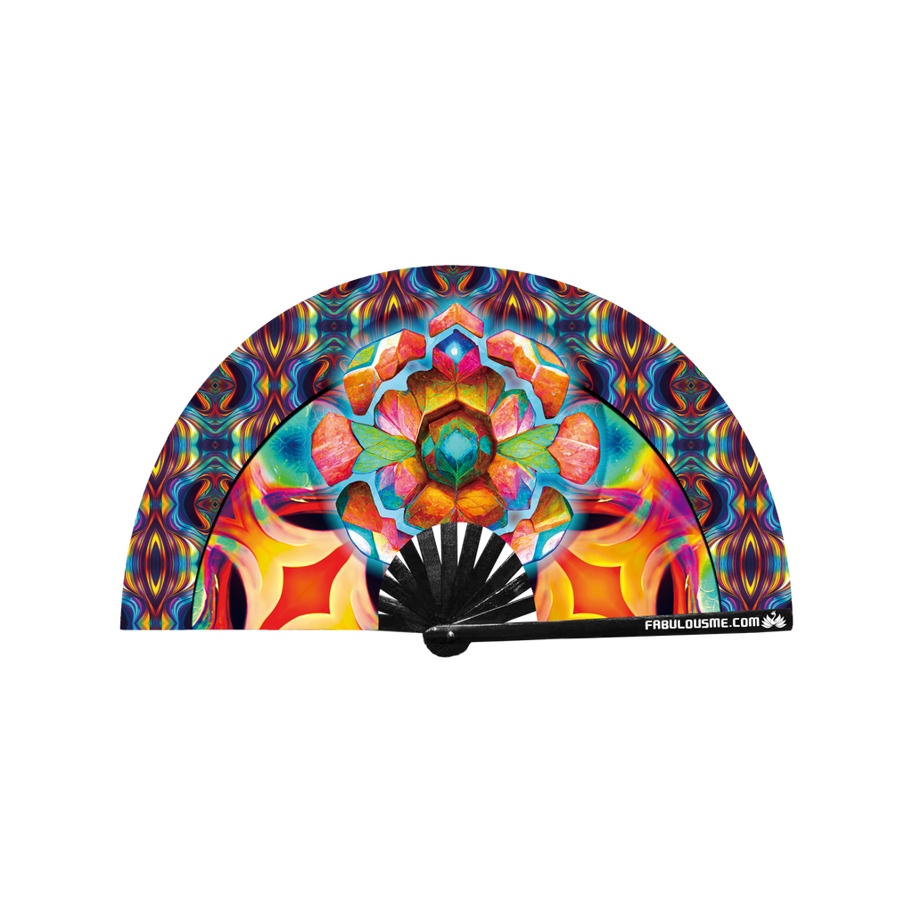 Trippy Mandala Fan (UV Glow)
