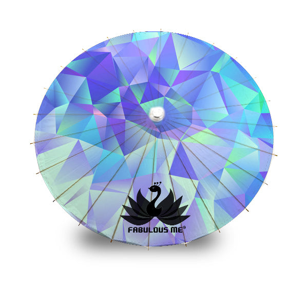 FabulousMe® Parasol,  Blue Diamond (UV Glow)
