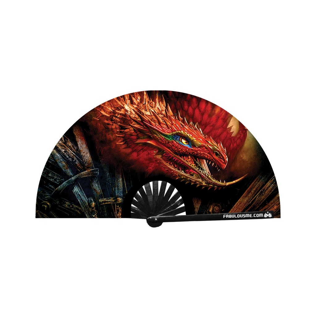 Western Dragon Fan (UV GLOW)