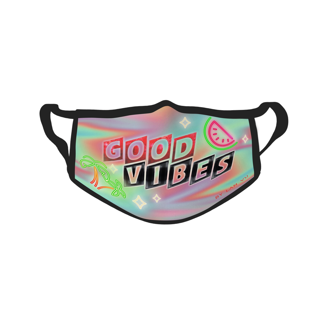 Good Vibes UV Glow Face Mask by Lan Vu