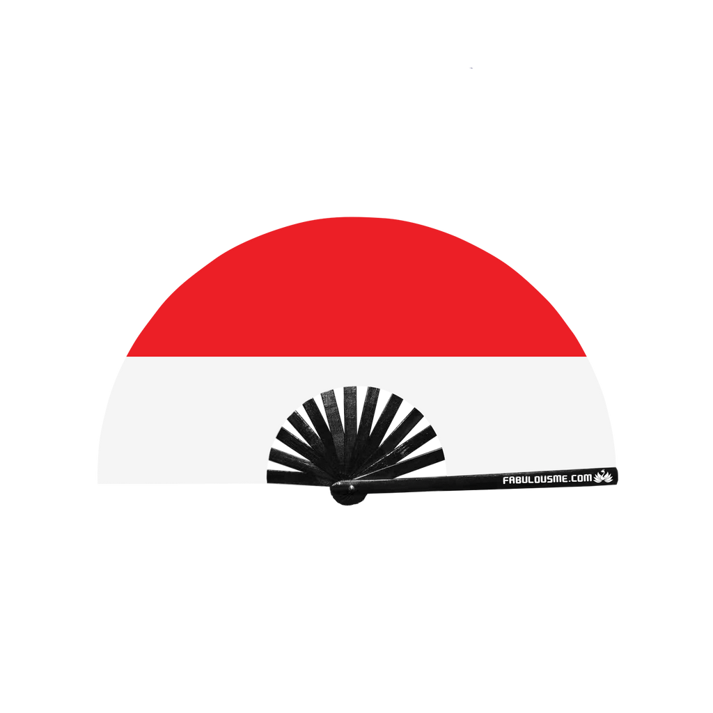 Indonesia Flag Fan (UV GLOW)