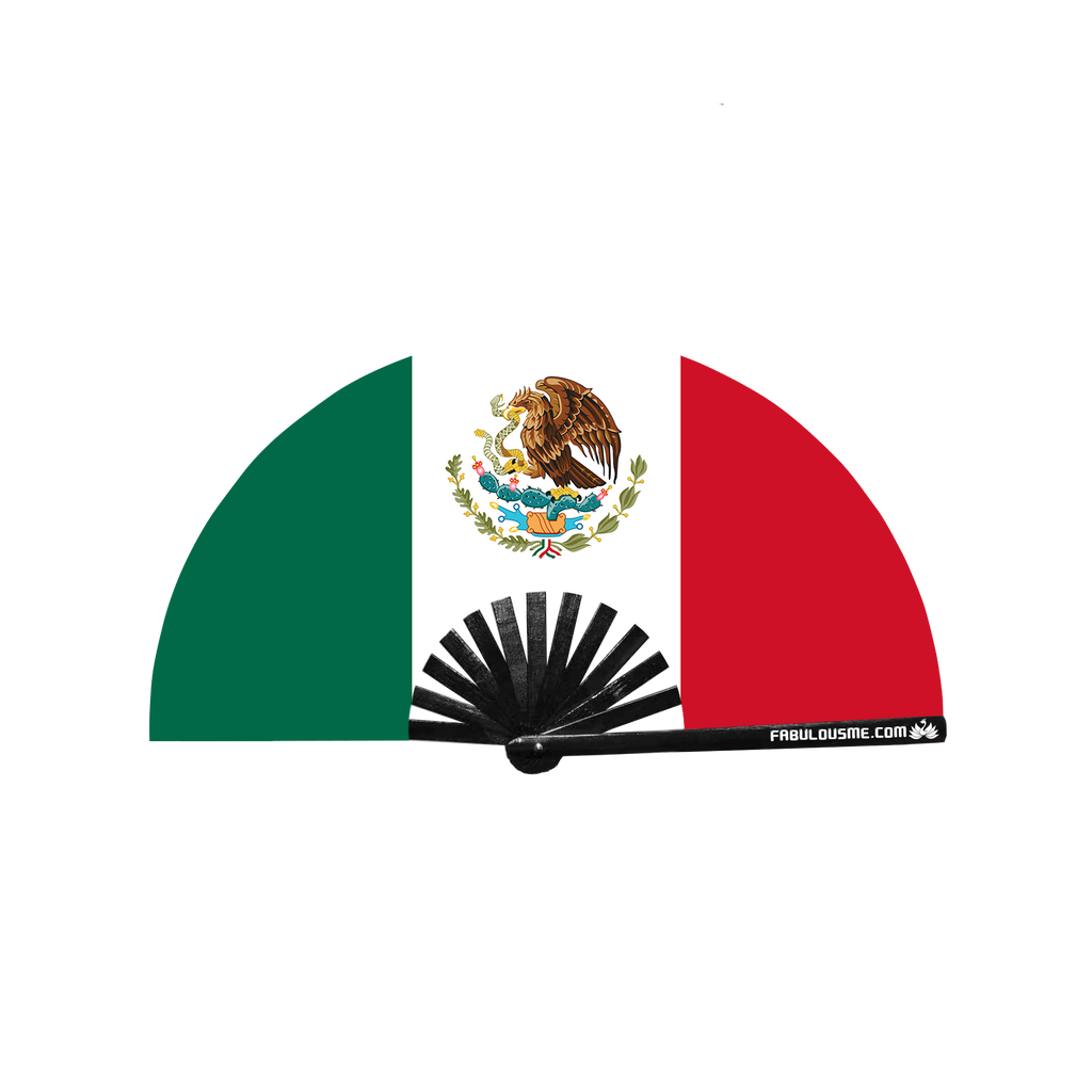 Mexico Flag Fan (UV GLOW)