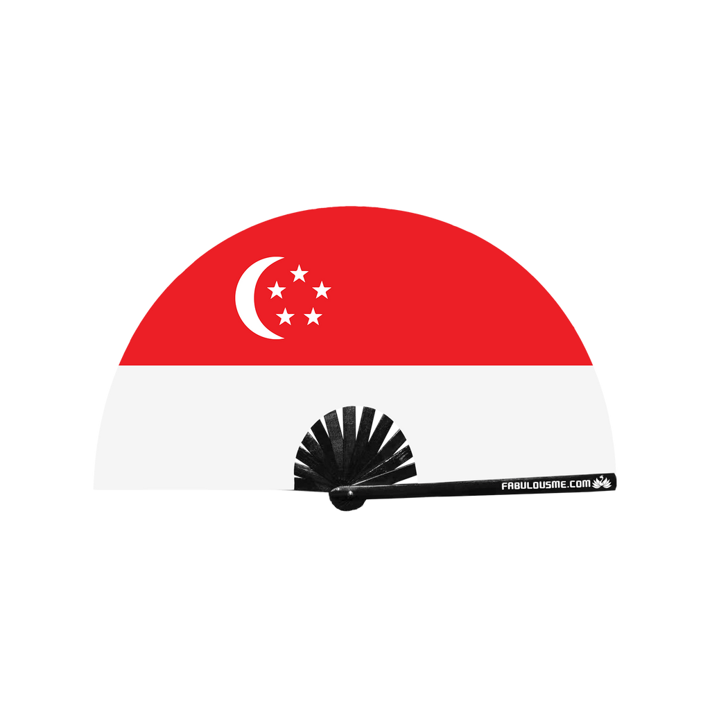 Singapore Flag Fan (UV GLOW)