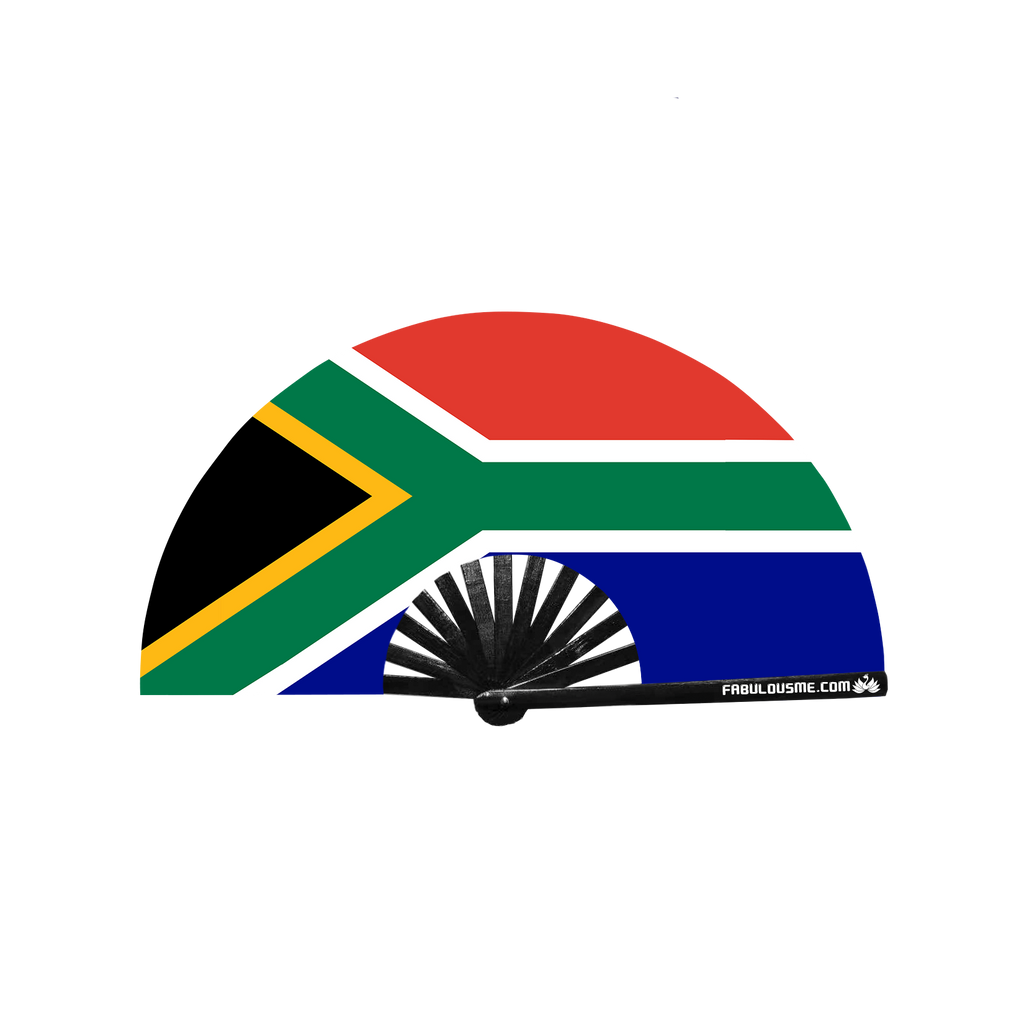 South Africa Flag Fan (UV GLOW)