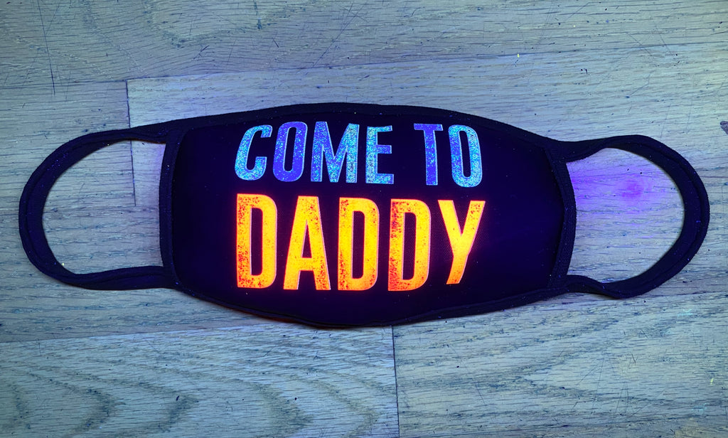 Come To Daddy UV Glow Face Mask by Lan Vu
