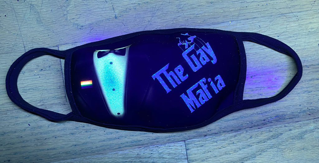 The Gay Mafia UV Glow Face Mask by Lan Vu